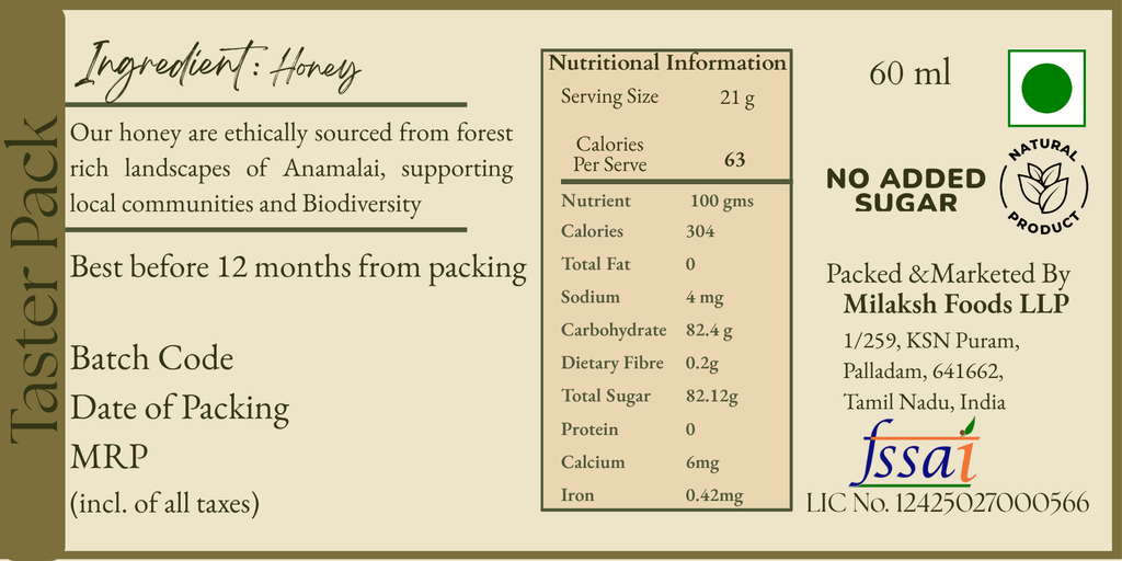 Taster Combo Pack- Natural Honey