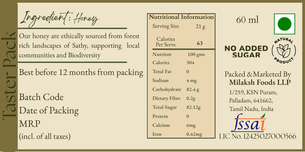 Taster Combo Pack- Natural Honey